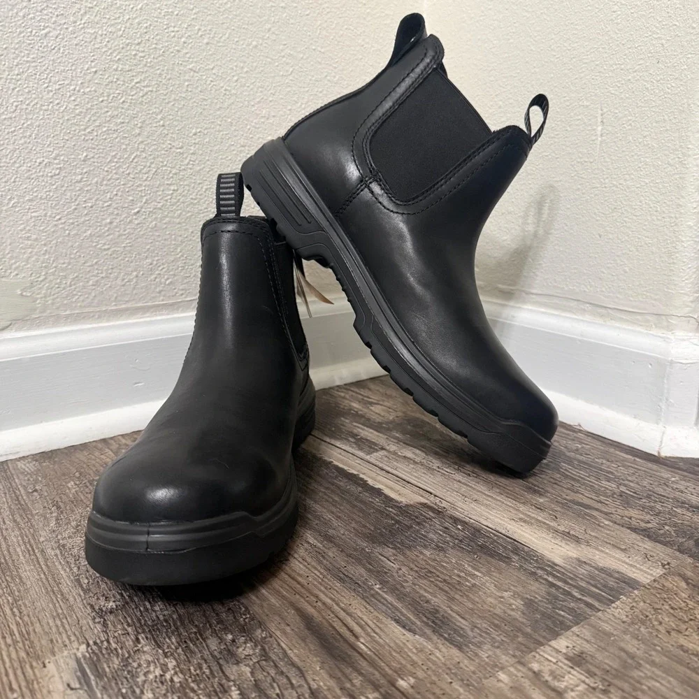 Ariat Turbo Chelsea H2O Mens Black Waterproof Work Boots Soft Toe 11D 10060896